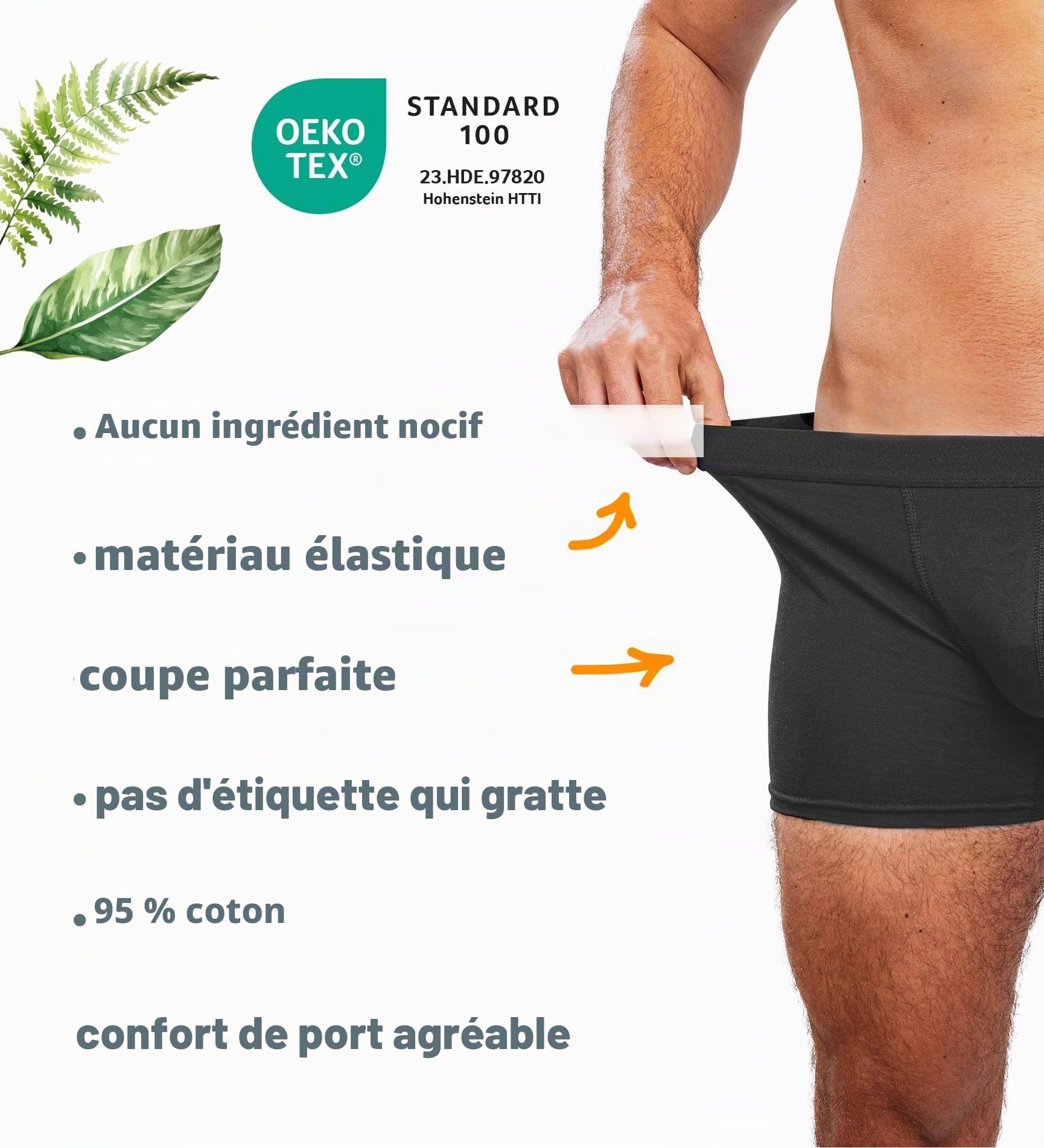 Lot de 10 Boxers Homme en Coton Premium – Caleçons Confortables sans Étiquette – sous-vêtements Respirants S à 4XL