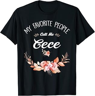 My Favorite People Call Me Cece Vintage Womens and Mens T-Shirt