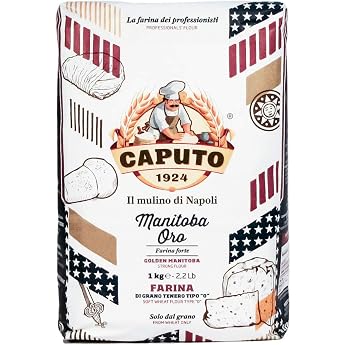 Mulino Caputo Manitoba Oro Tipo 0 Flour 1 kg Pack of 4