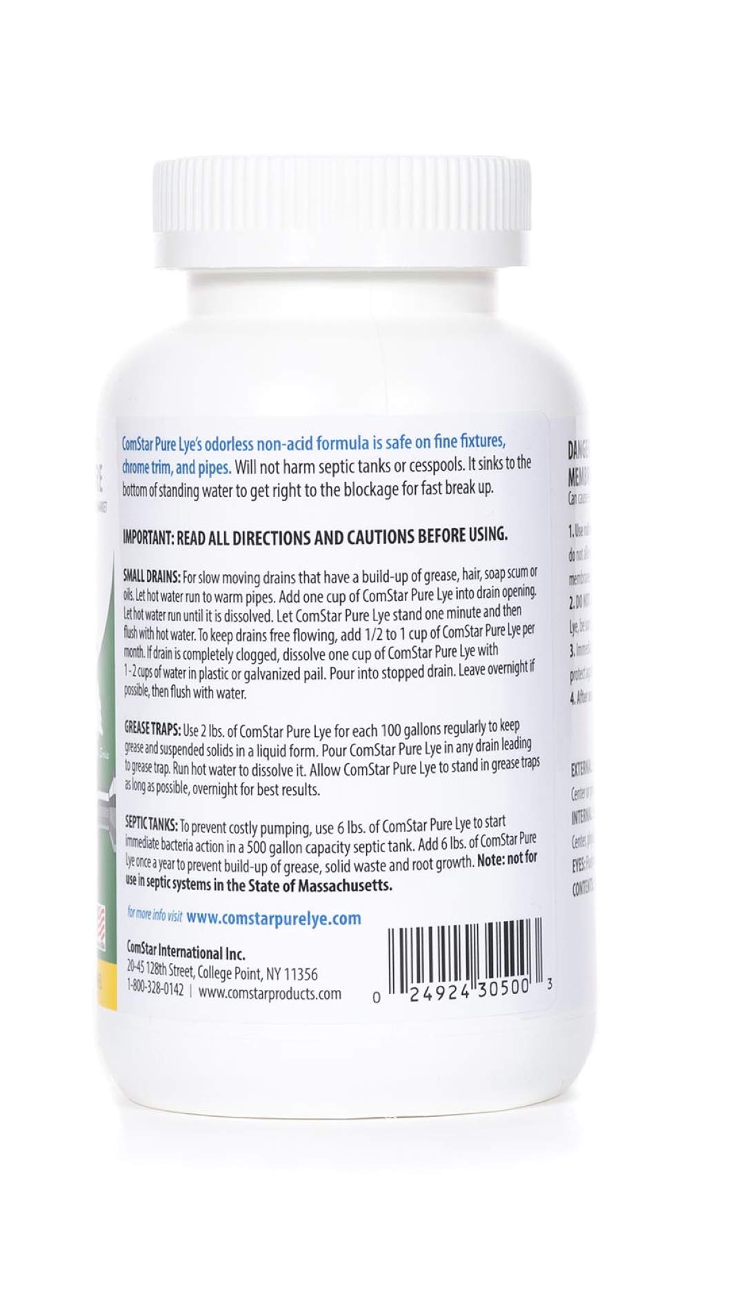 Comstar 024924305003 Pure Lye Bead Drain Opener, 1 lb, White Buy