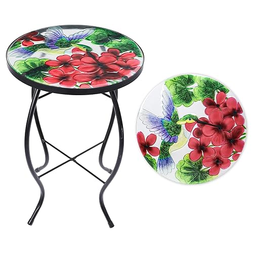 Patio Side Table Outdoor Accent Table Small Mosaic Tables Coffee
