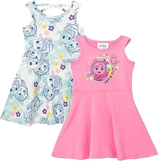 Dreamworks Gabby's Dollhouse Gabby Kitty Fairy Pandy Paws Girls 2 Pack Dresses Toddler