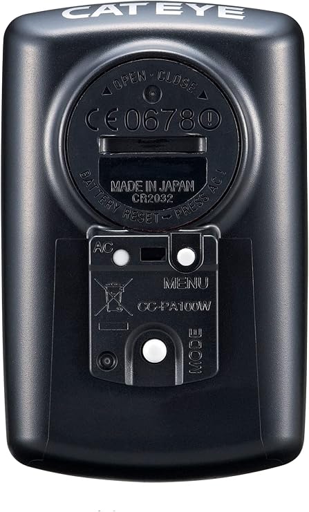 CATEYE Padrone Wireless Bike Computer Oversized Display Cyclocomputer, Wireless Speedometer & Odometer, FlexTightTM Mount, Auto Start/Stop, Programmable Odometer