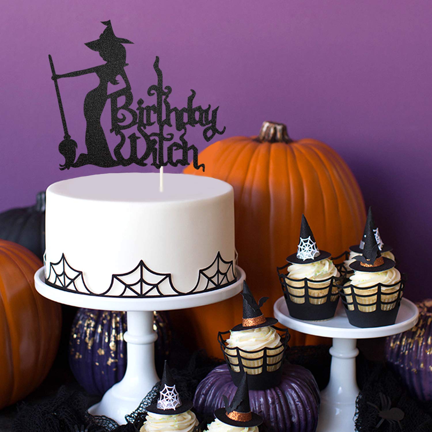 Halloween Gothic Cake Decoraties Zwarte Decoraties Voor Gothic Feestbenodigdheden
