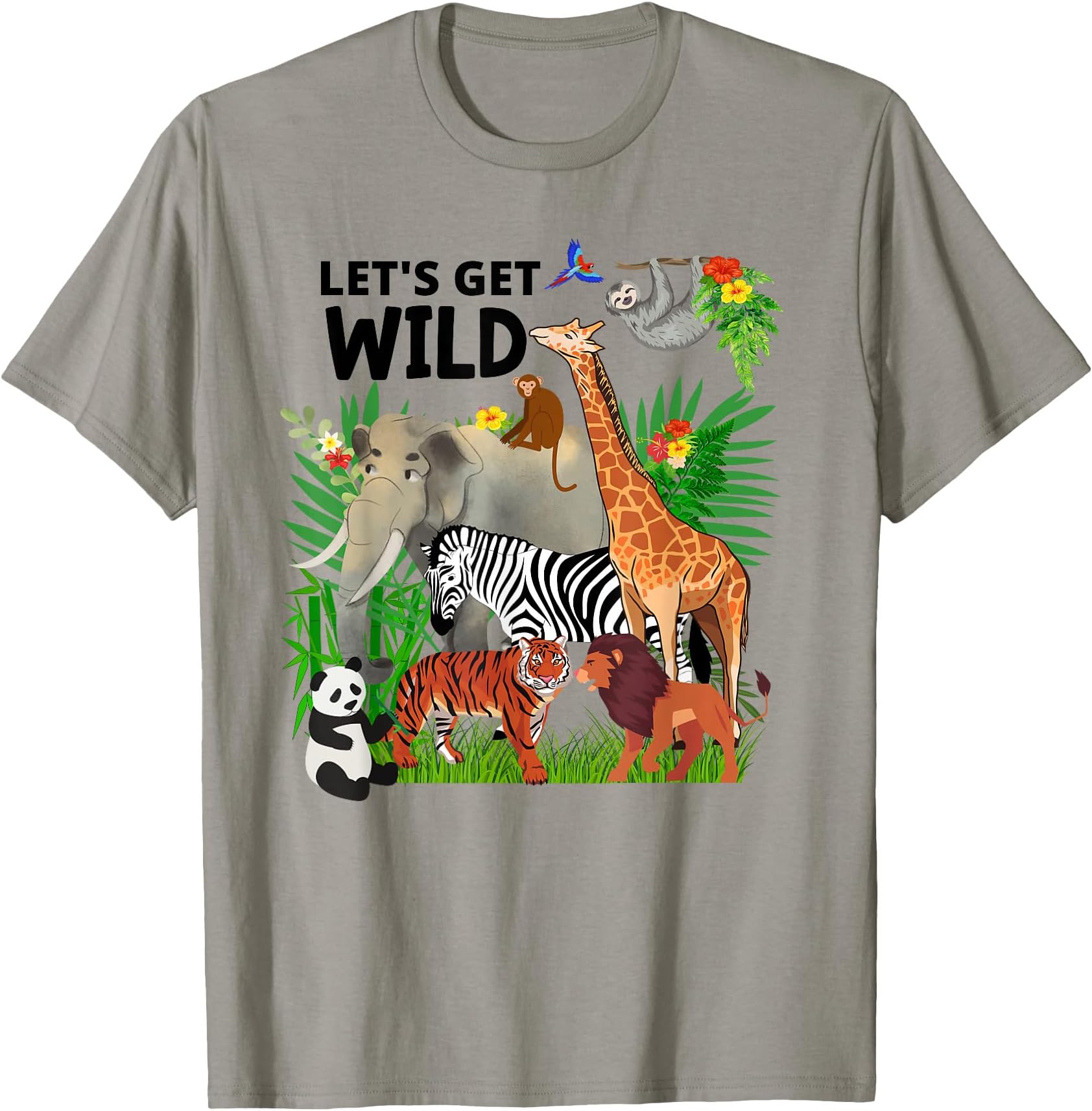 Zoo Animals Wildlife Birthday Party A Day at The Zoo Safari T-Shirt