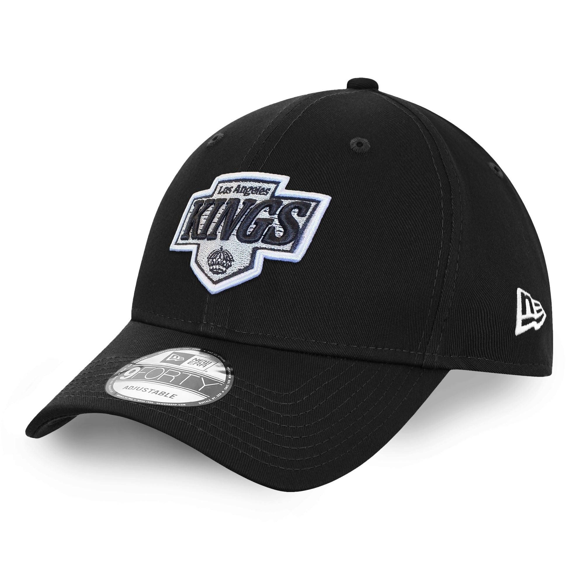 New Era Unisex Los Angeles Kings #36187 Los Angeles Kings Nhl Injection Black 9Forty Adjustable Snapback Cap