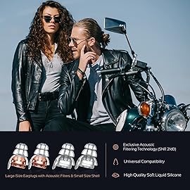 High Fidelity Concert Earplugs, Reusable Musicians Ear Plugs, 24dB Advanced Filter Technology Ear Protection for Music Festivals, DJs, Musicians