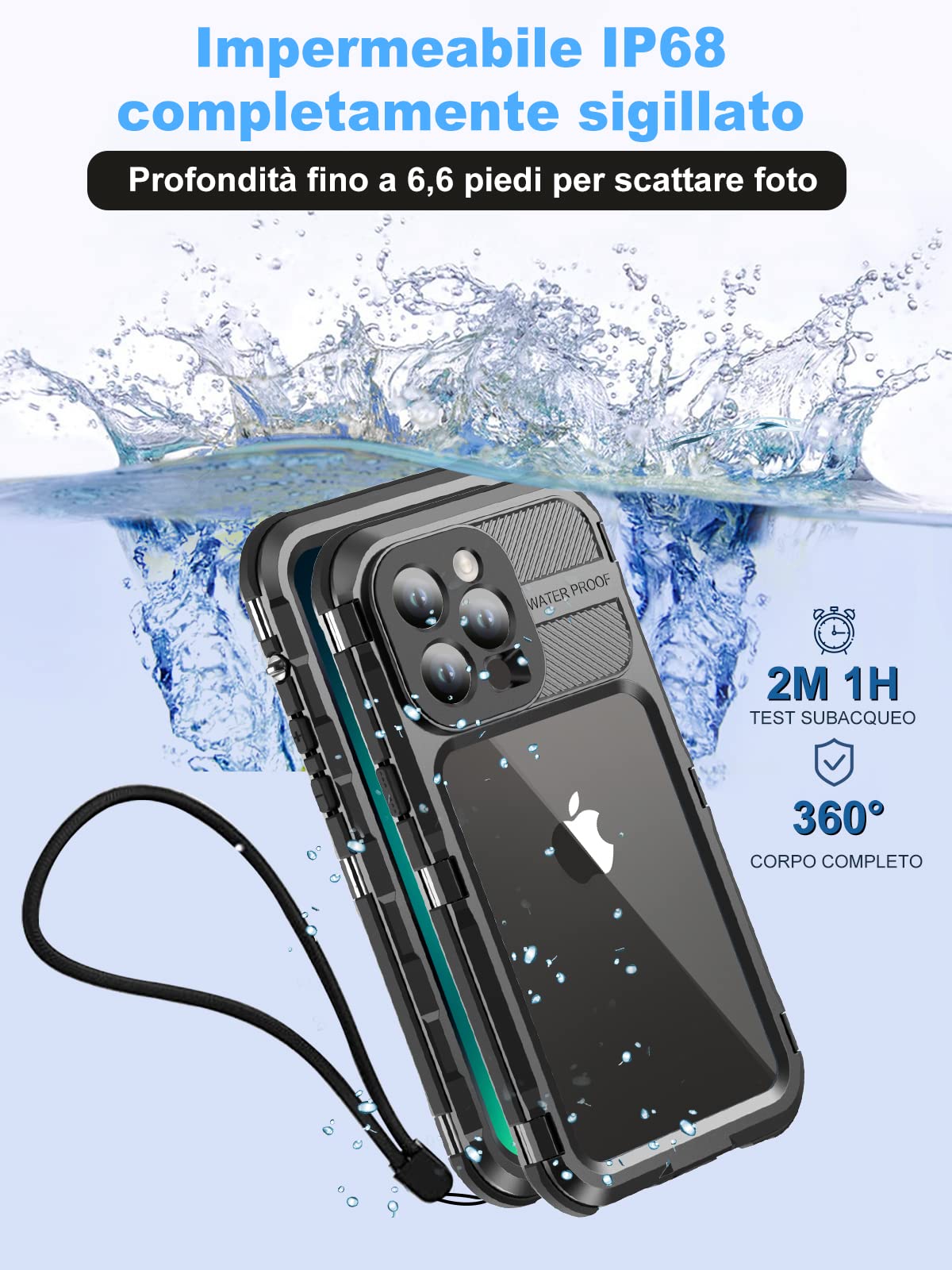 Custodia Iphone 13 Pro Custodia Per IPhone 13 Pro Con Laccio E - Foto 8