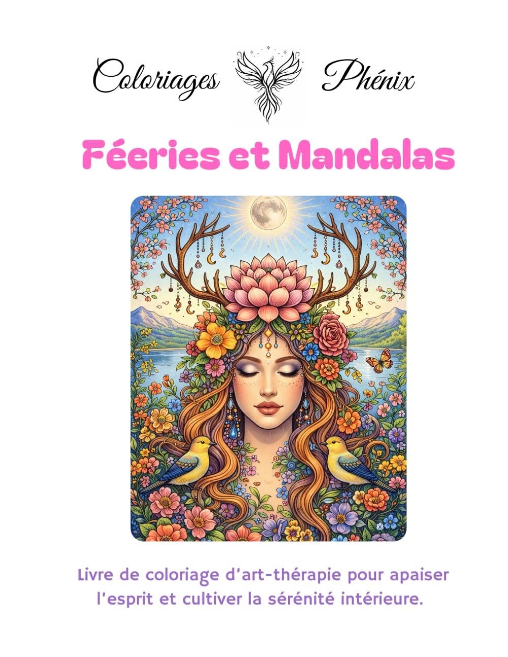 Coloriage thérapeutique : Mandalas et univers féerique.: Pour adultes - 25 coloriages féeriques et mandalas pour la détente et l'art-thérapie. (Coloriages Phénix)