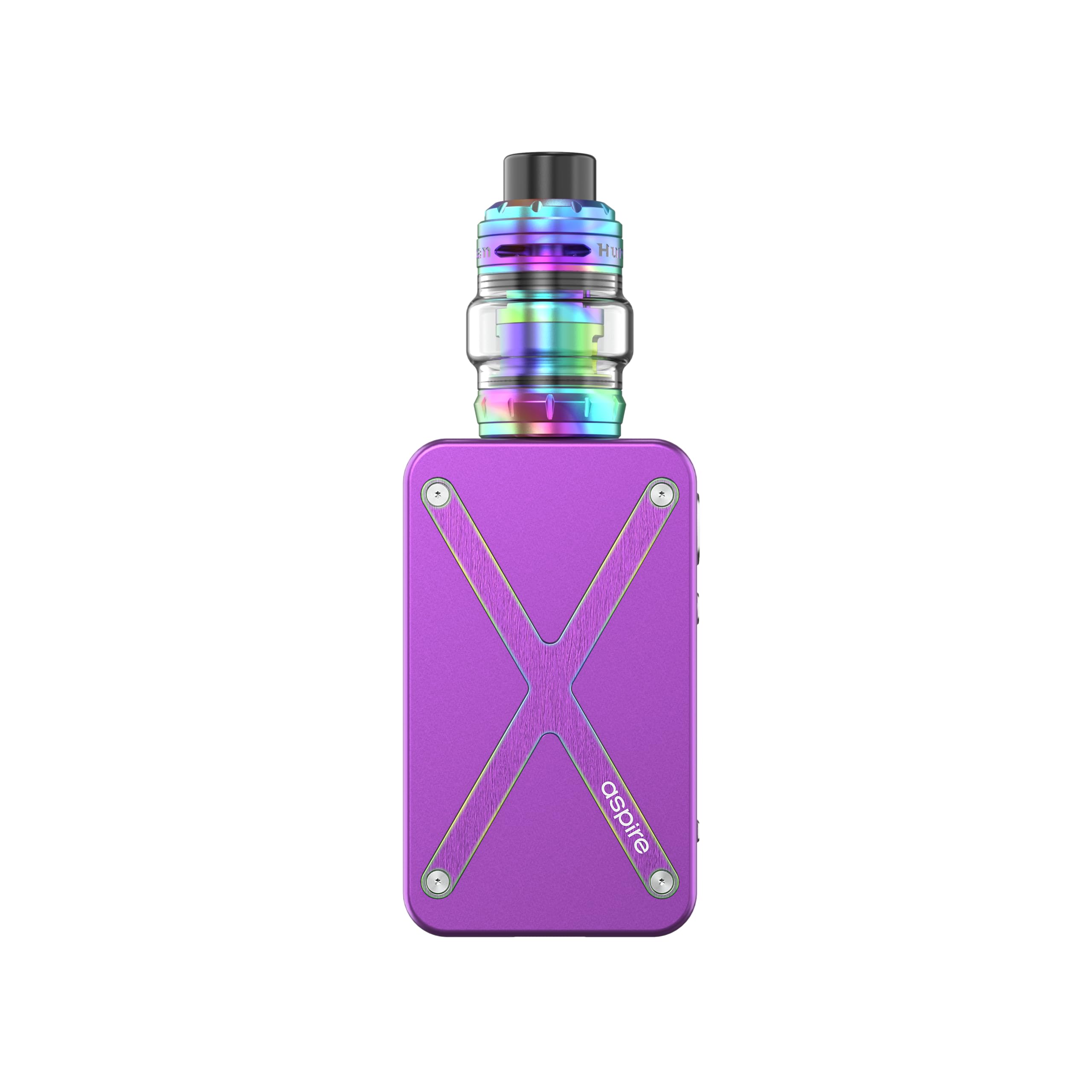 Aspire Revolto Sigaretta Elettronica 220W per Svapo Polmonare - Kit Dual Battery 18650, Display 0,96", Huracan Tank 6ml e BP Coil 0.17Ω - 0.3Ω - Senza Sticks, E-liquids, Ricariche (Purple Rainbow)