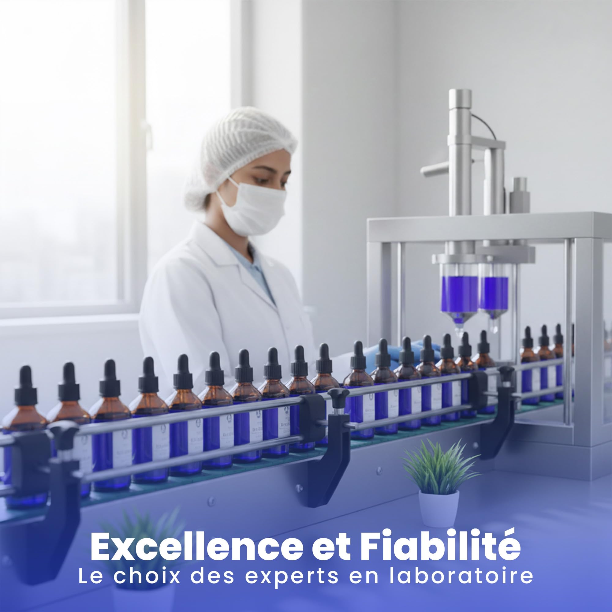 Bleu de Méthylène 1% – Lot de 2 x 100ml (200ml) - Solution Pure | Ultra Haute Pureté USP ≥99% | Fabriqué et Testé en Allemagne | Flacon Verre Ambré avec Pipette