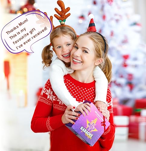 Miniatura 2 de YLL Mini máquina de karaoke con 2 micrófonos inalámbricos, los mejores regalos para niños de 3, 4, 5, 6, 7, 8, 9, 10, 11, 12 años o más, regalo de