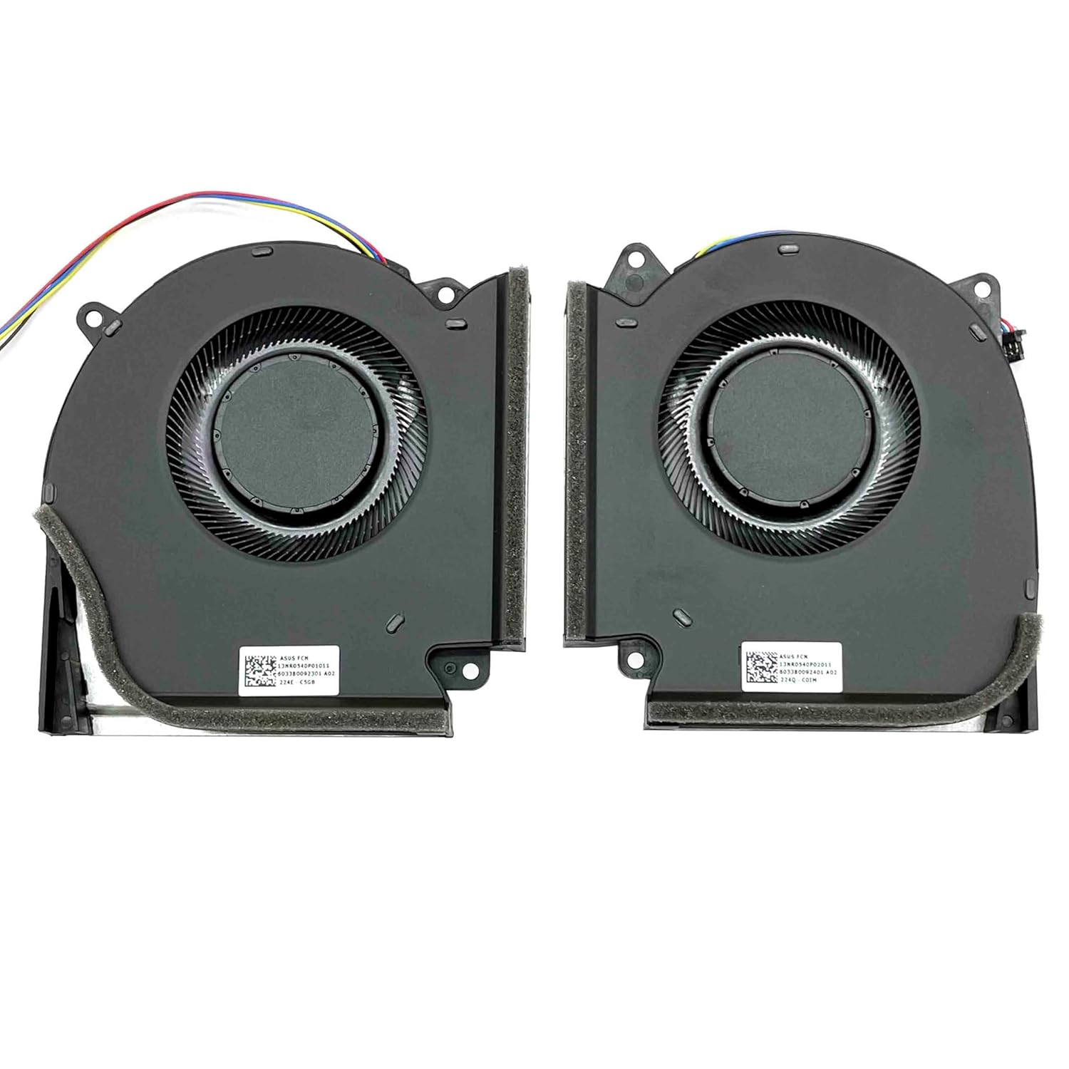 BestParts New CPU+GPU Cooling Fan Replacement for 2021 Asus ROG Strix Scar 15 G533 (G533QM G533QR G533QS), P/N: 13NR0540P01011 13NR0540P02011 (12v Fan)