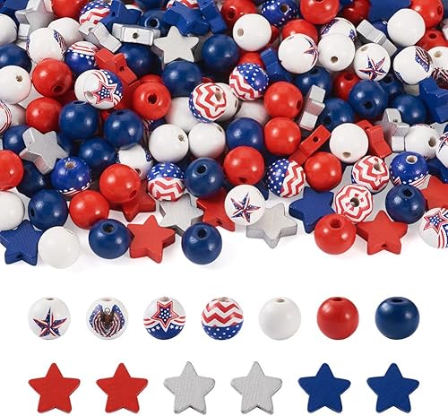 Miniatura 6 de Pandahall - 500 cuentas de madera natural con patrón de letras de 0.394 x 0.394 x 0.394in, cuentas espaciadoras pintadas de colores del alfabeto,