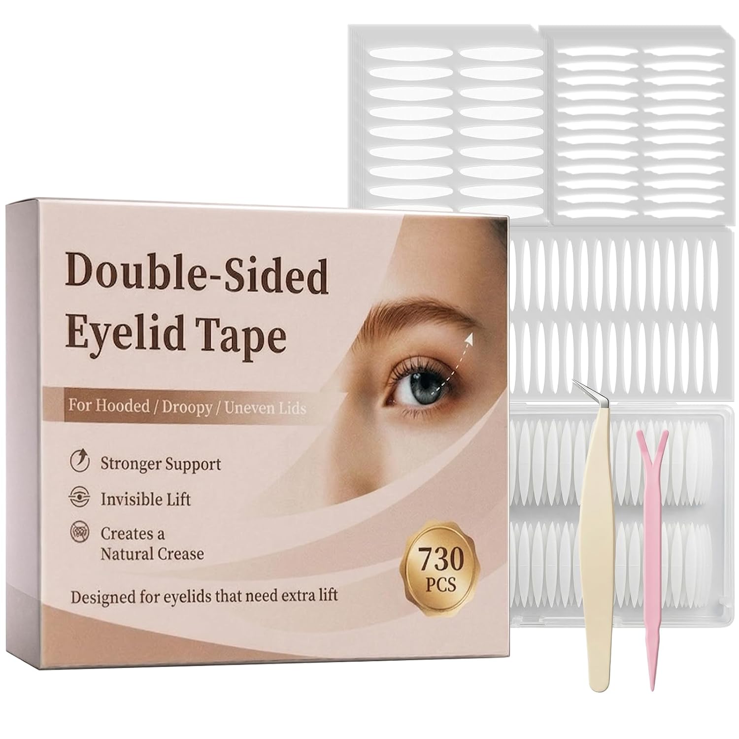 Eyelid Tape for Hooded Eyes - Invisible Lift Strips