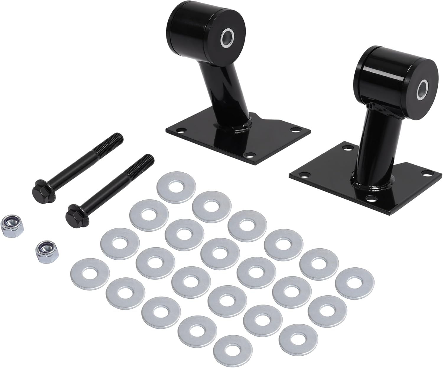 Engine Motor Mount Compatible with 2006-2007 Dodge Ram 1500 4.7L Replacement for 55366604AC 55366449AB Steel Powder Coated Black Front