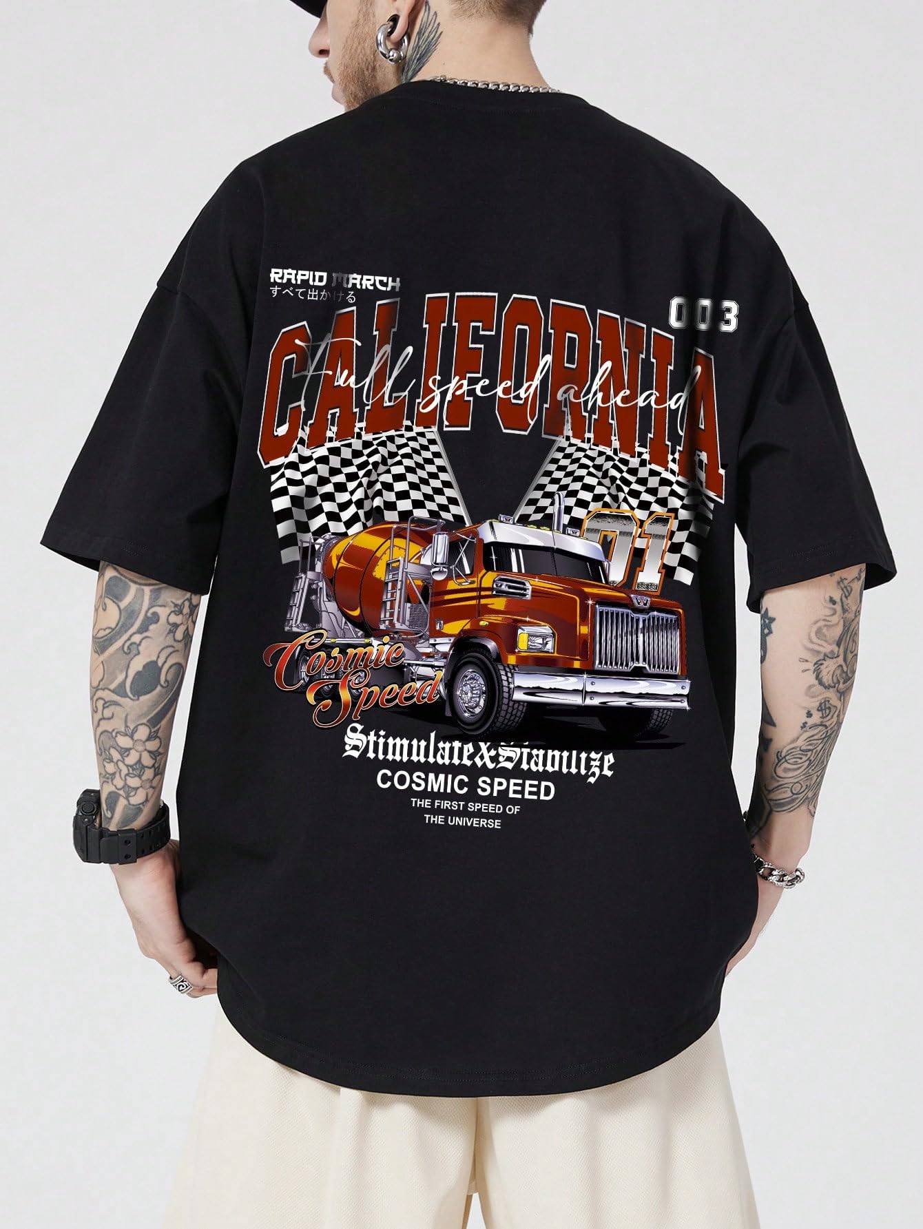 Men's Graphic T Shirts Crew Neck Short Sleeve Tees Summer Streetwear Top