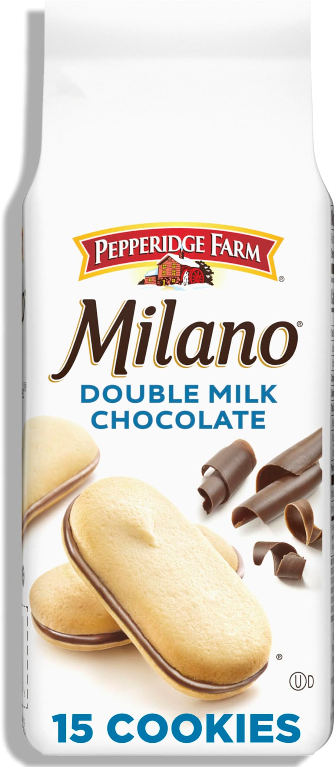 Pepperidge Farm Milano Double Milk Chocolate Cookies, 7.5 OZ Bag (15 Cookies)