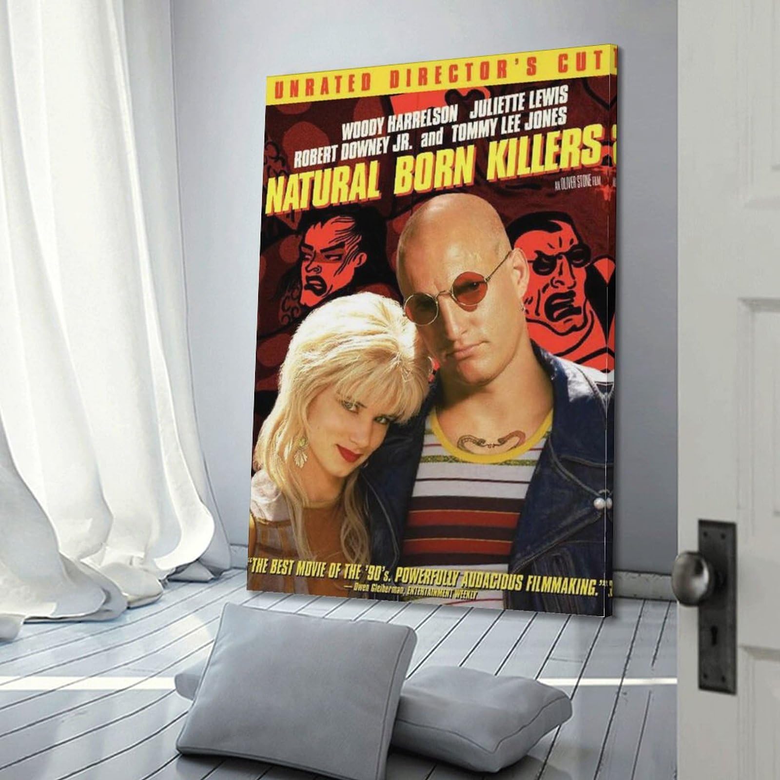 Poster Tela Natural Born Killers 30x45cm – Decorazione Per Camera, Ufficio O Regalo Con Stampa Impermeabile
