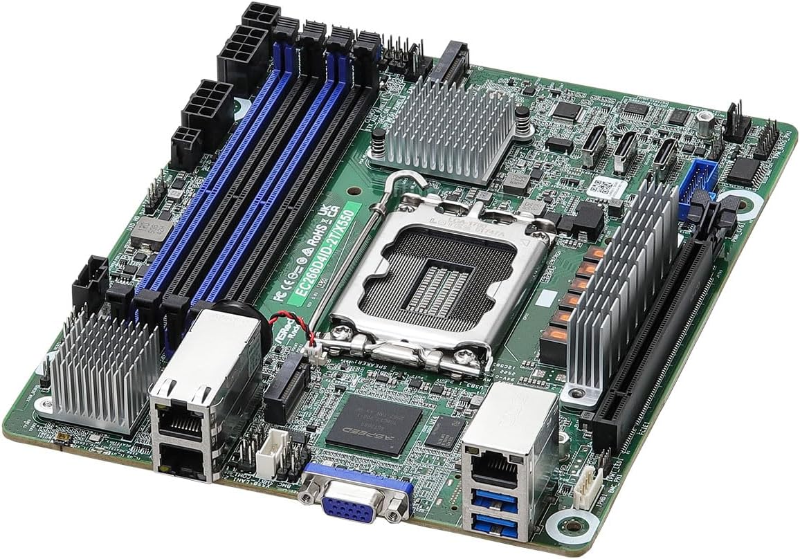 ASRock Rack Server Motherboard EPYC4000D4U Micro-ATX Single Socket AMD EPYC™ 4005/4004 and AMD Ryzen 9000/8000/7000 Series Processors