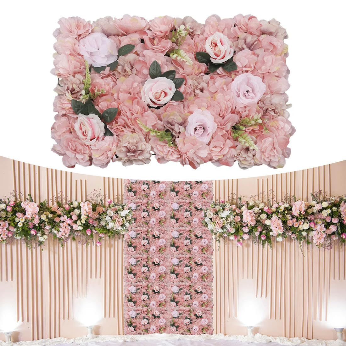 Set di 12 Rose Artificiali da Parete per Feste Matrimoni addii al Nubilato Feste prenatali Decorazioni Natalizie per la casa
