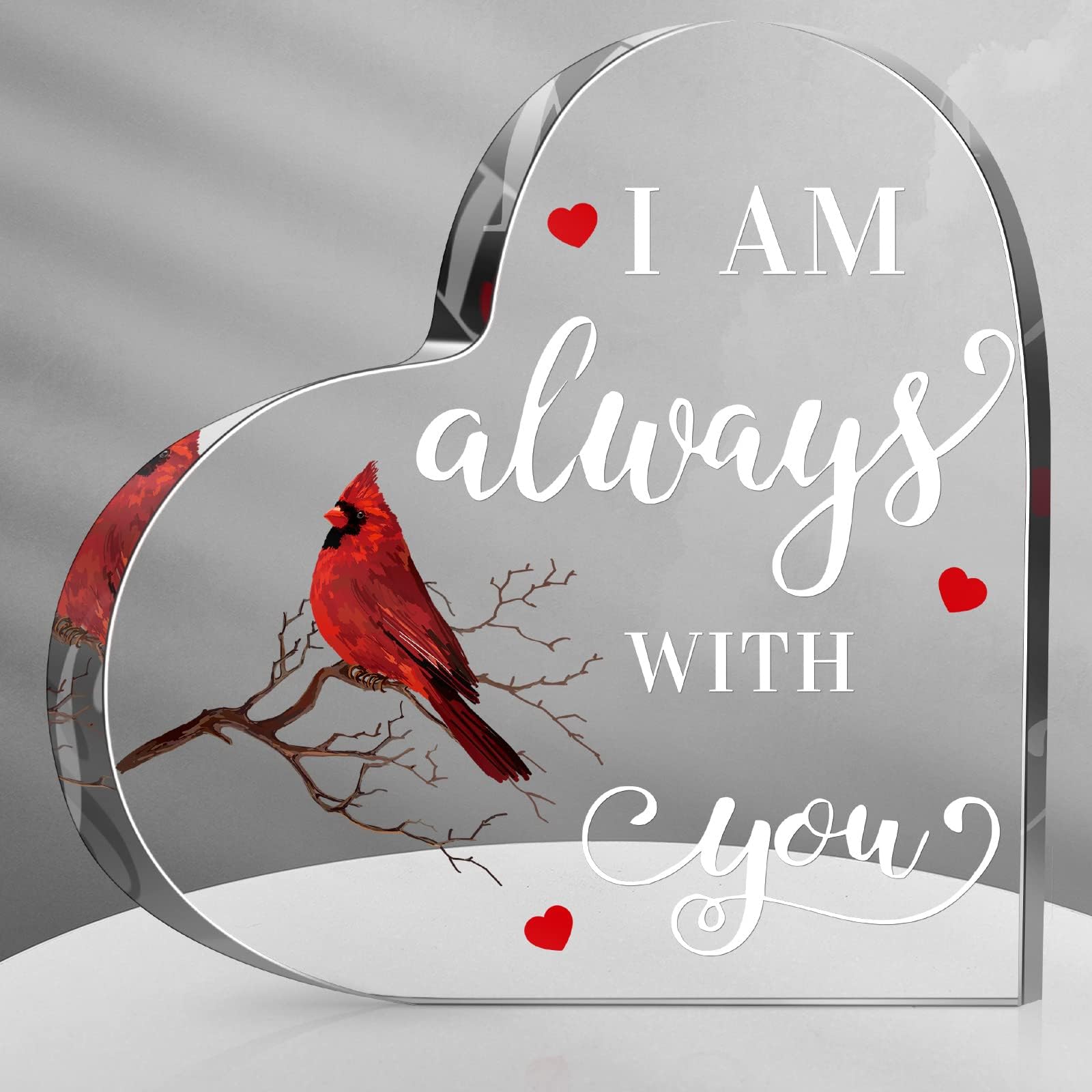Sympathy Gift Memorial Bereavement Gift Crystal Glass Heart Memorial Gift Sympathy Table Decorations Crystal Glass Heart Condolence Gift for Loss of Loved One Table Centerpieces Remembrance Decoration