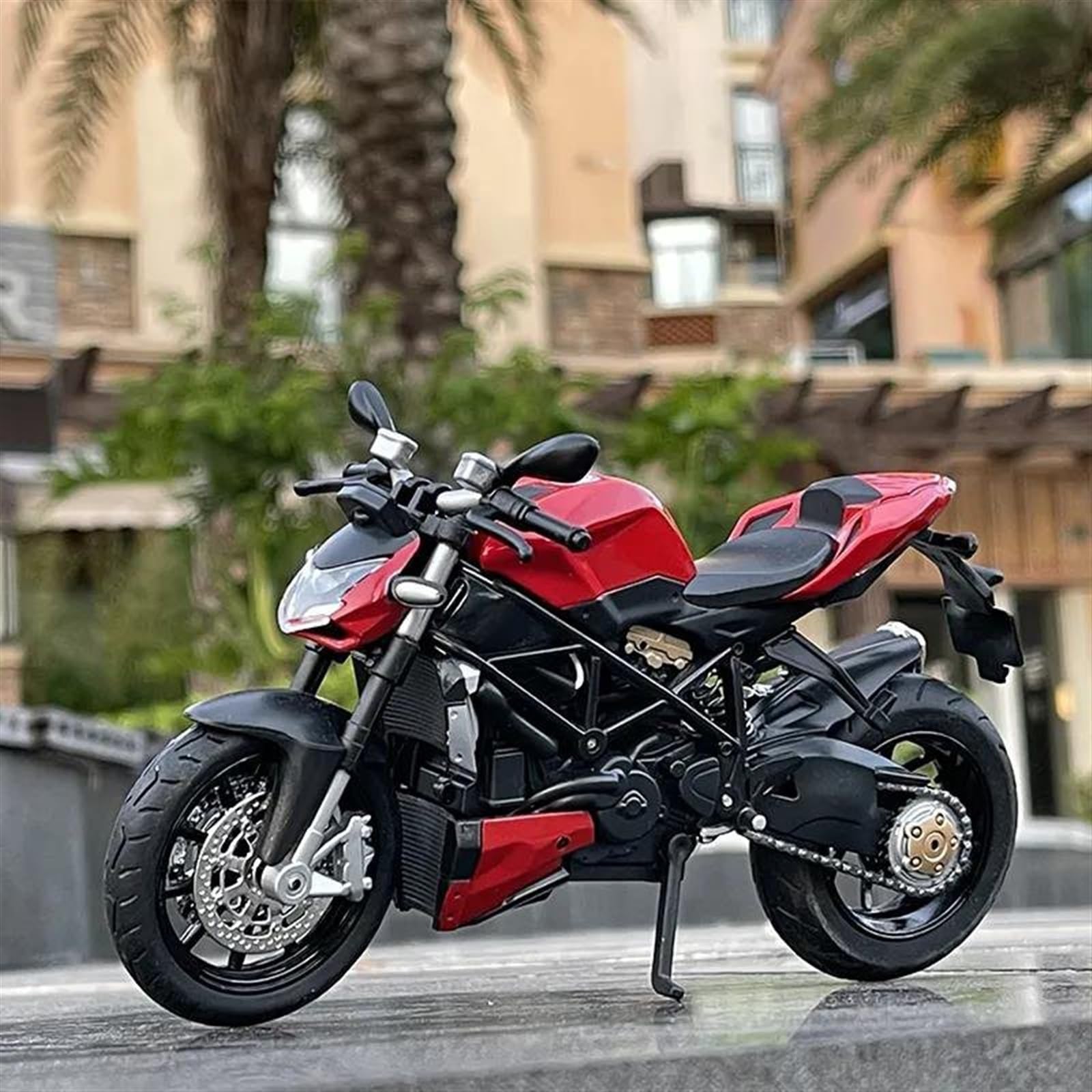 SEYXF Motorbike Toy 1:12 for Ducati Streetfighter V4 Motorcycle Model Toy Collection(with Foam Box)