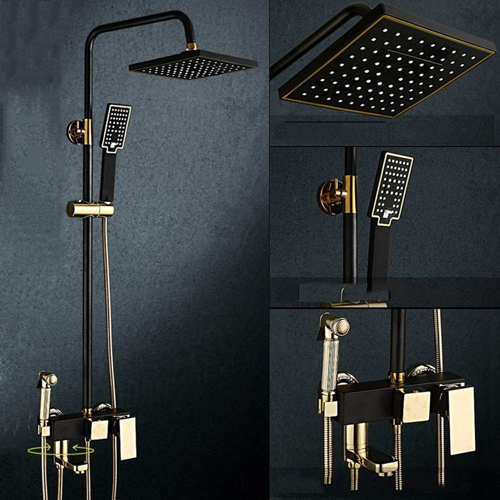 Ensemble de douche en acier inoxydable avec mitigeur thermostatique de salle de bain
