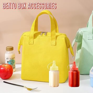 4 Pieces Mini Ketchup Bottle for Lunch Box Accessories Kids, 1 oz