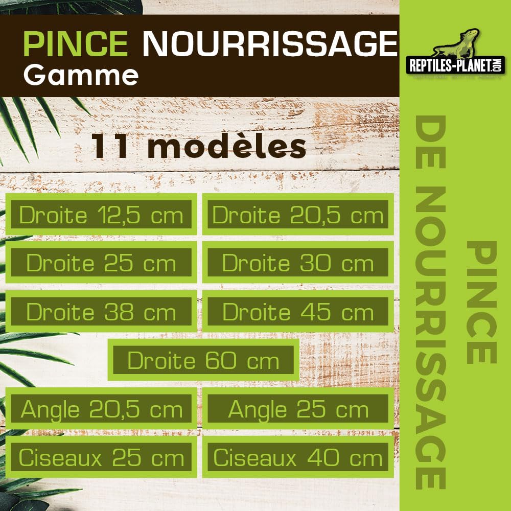 Reptiles Planet - Pince de Nourrissage pour Reptiles - 20,5 cm