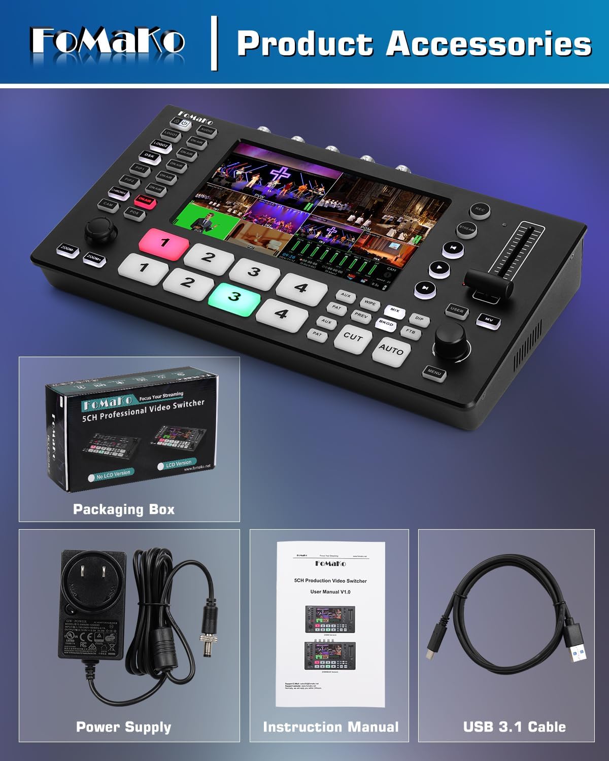 FoMaKo M4 Product Accessories