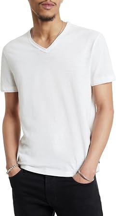 John Varvatos Mens Miles V-Neck Tee