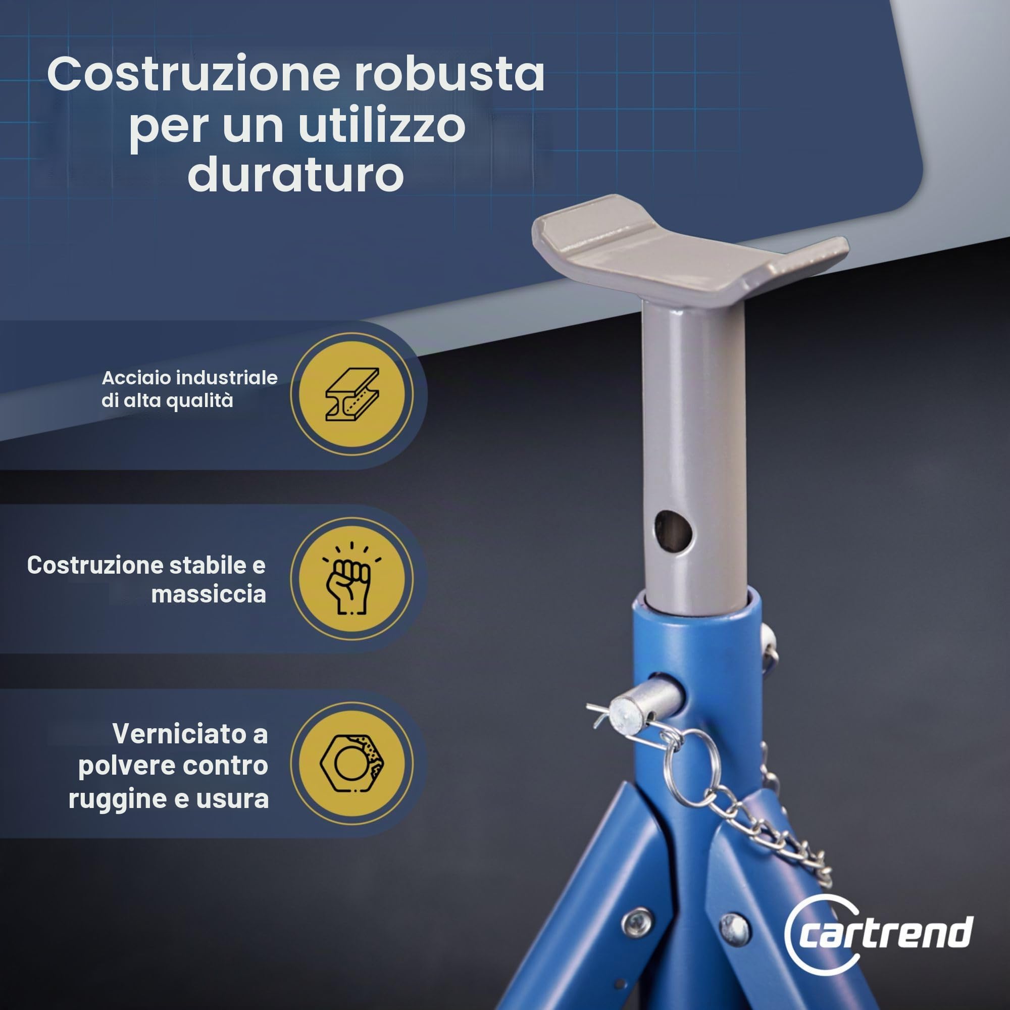 CARTREND 50290 Colonnetta Cavalletto auto Cavalletto Cavalletti sollevamento auto