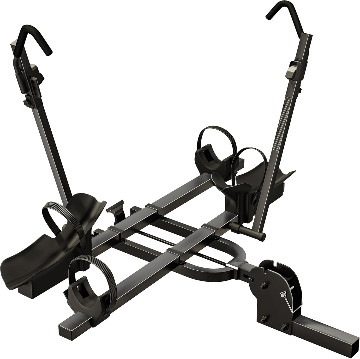 Ebike Rack, 2 Hitch Bike Rack for Car, 200 lbs Capacity Bike Carrier, Bike Hitch Rack for Up to 5" Fat Tire Fits Bikes and Electric Bike,Car SUV Truck Van RV and Trailer (Black)