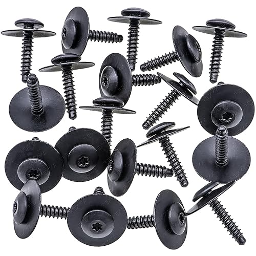 Miniatura 2 de Rexka Tornillo de perno de protección contra salpicaduras para guardabarros, 20 unidades, 11548270, compatible con GM Chevrolet Camaro Colorado