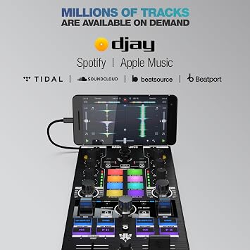 Reloop Mixtour Pro High-quality, ultra-portable, all-in-one four-deck DJ controller with audio interface