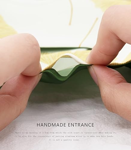 Miniatura 4 de Women's Designer Neckerchief Handbag Handle Ribbon Fashion Scarf Flower Printed Hair Tie