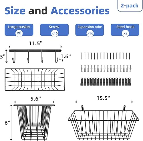 Miniatura 8 de Simple Trending Paquete de 8 especias con 8 ganchos para cocina, organizador de especias colgante de montaje en pared para 192 tarros de especias,
