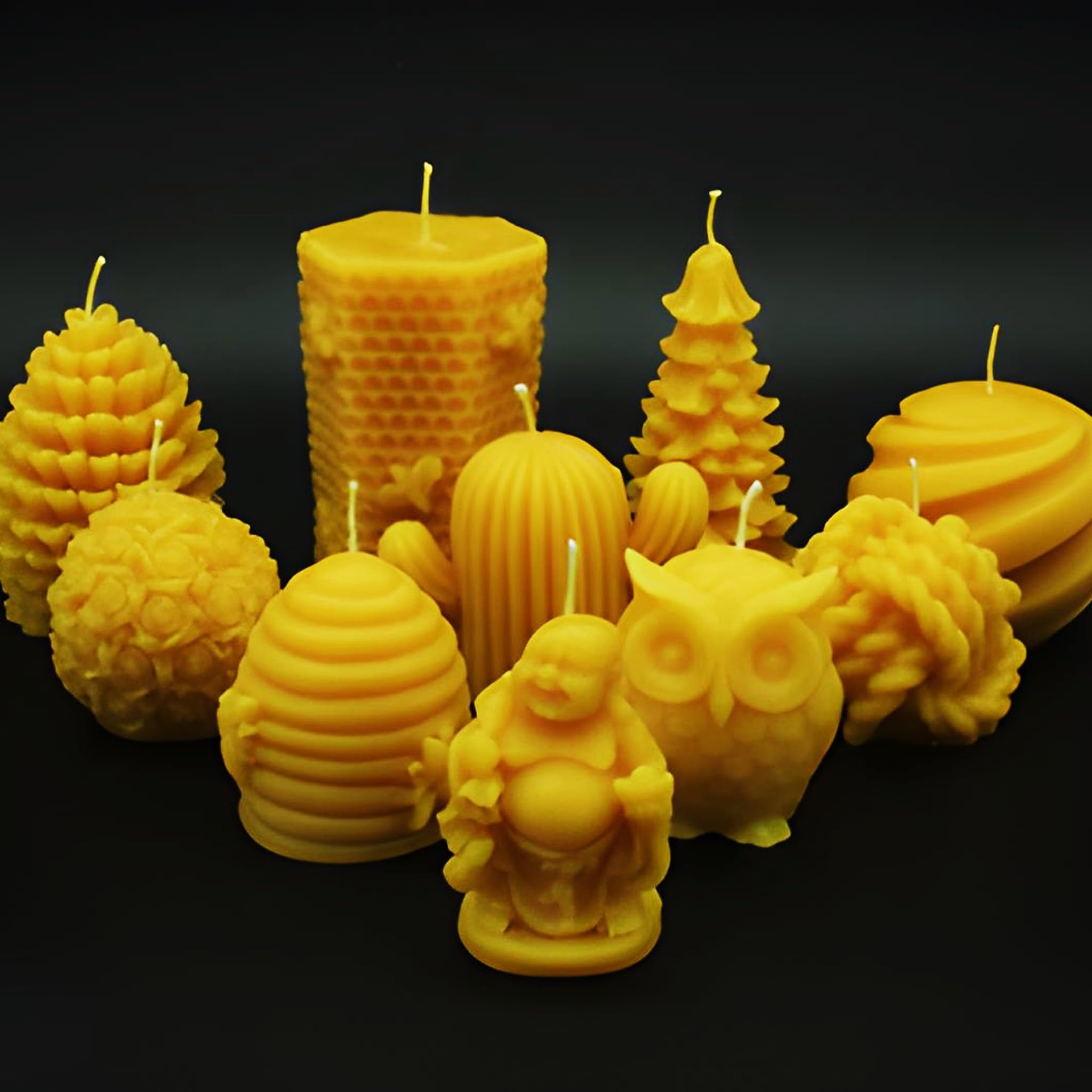 Bricoloco Cera natural de abejas pura en pastillas | Bloque de cera para cosmética natural, velas, artesanía, protección de la madera, impermeabilizante de ropa y zapatos. (2, Kilogramos)