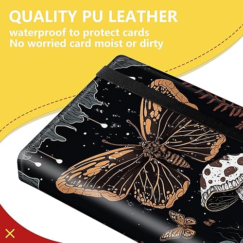 Miniatura 4 de Carpeta de tarjetas de 4 bolsillos con capacidad para 160 tarjetas, carpeta de álbum de coleccionista de libros de tarjetas para Yugioh, MTG, TCG,