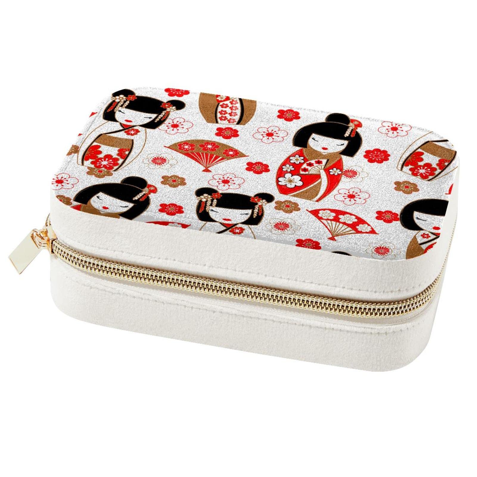 Boîte à bijoux Kokeshi nomade pour week-end et vacances