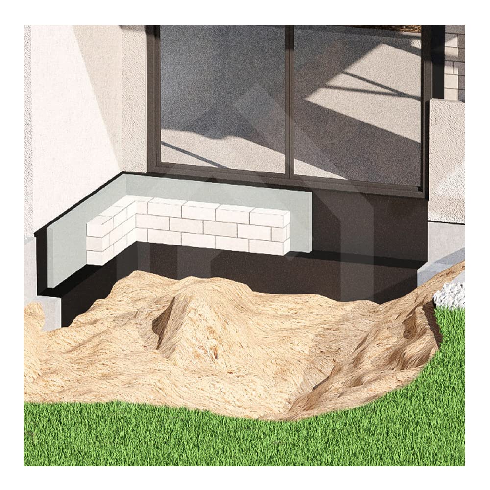 EPDM Mauersperrbahn/Sperrfolie zur Bauwerksabdichtung - 1,1mm x 400mm x 20m schwarz - Isolierbahn (L/Z) Fassadenschutz-Bahn Sonderangebot