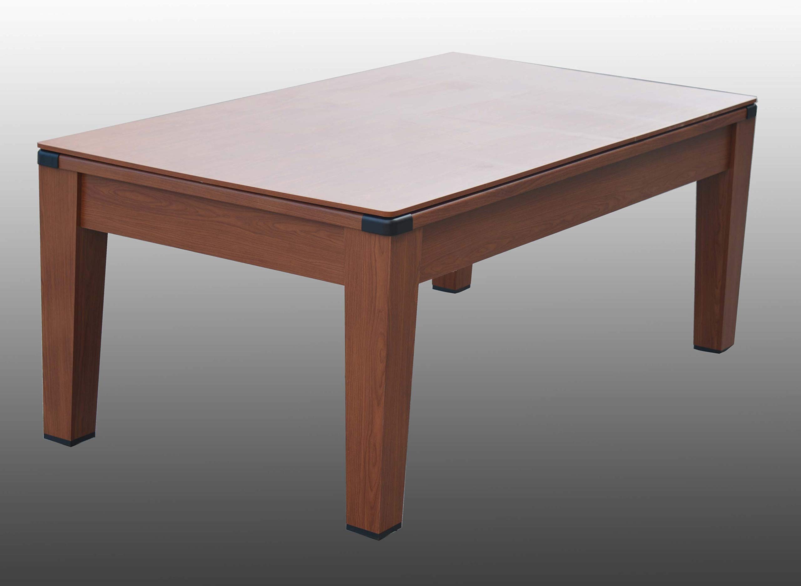 Biliardo trasformabile in Tavolo - Poker - Air Hockey - Ping Pong - DAYTONA 5 in 1 - Colore Legno o Bianco