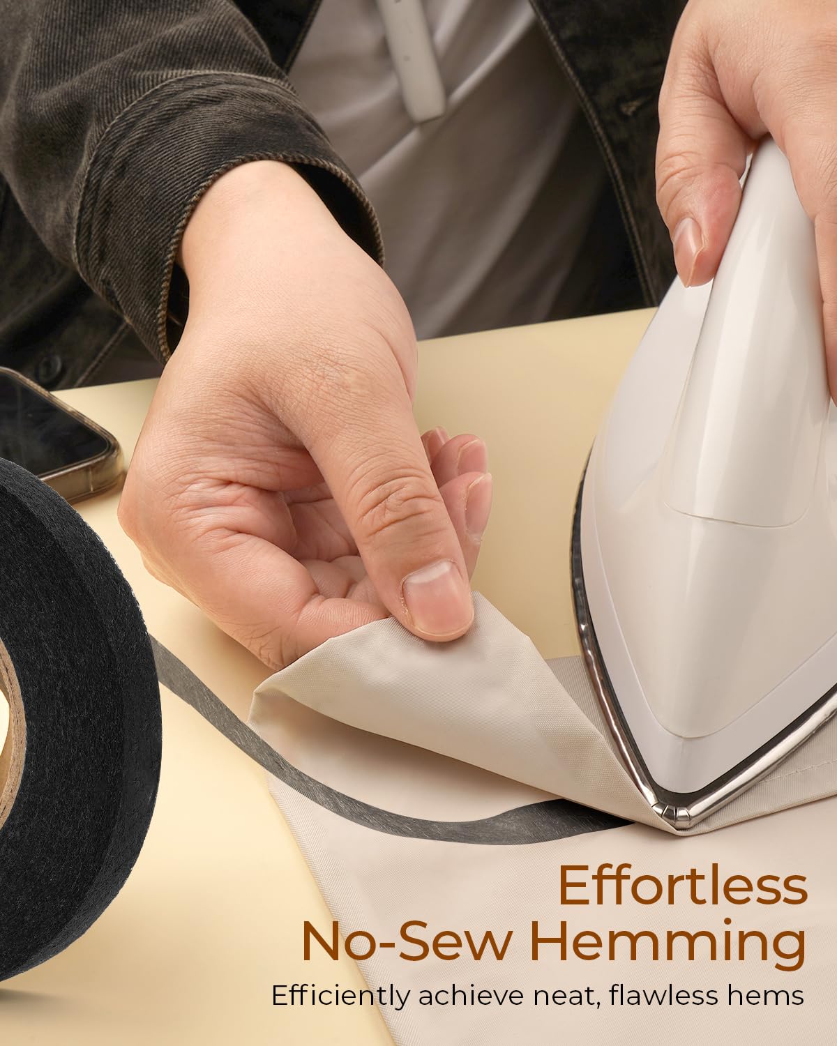 Nastro Adesivo Da Stiro - 70 Yards Bianco, Larghezza 40 Mm, Lavabile - Foto 7