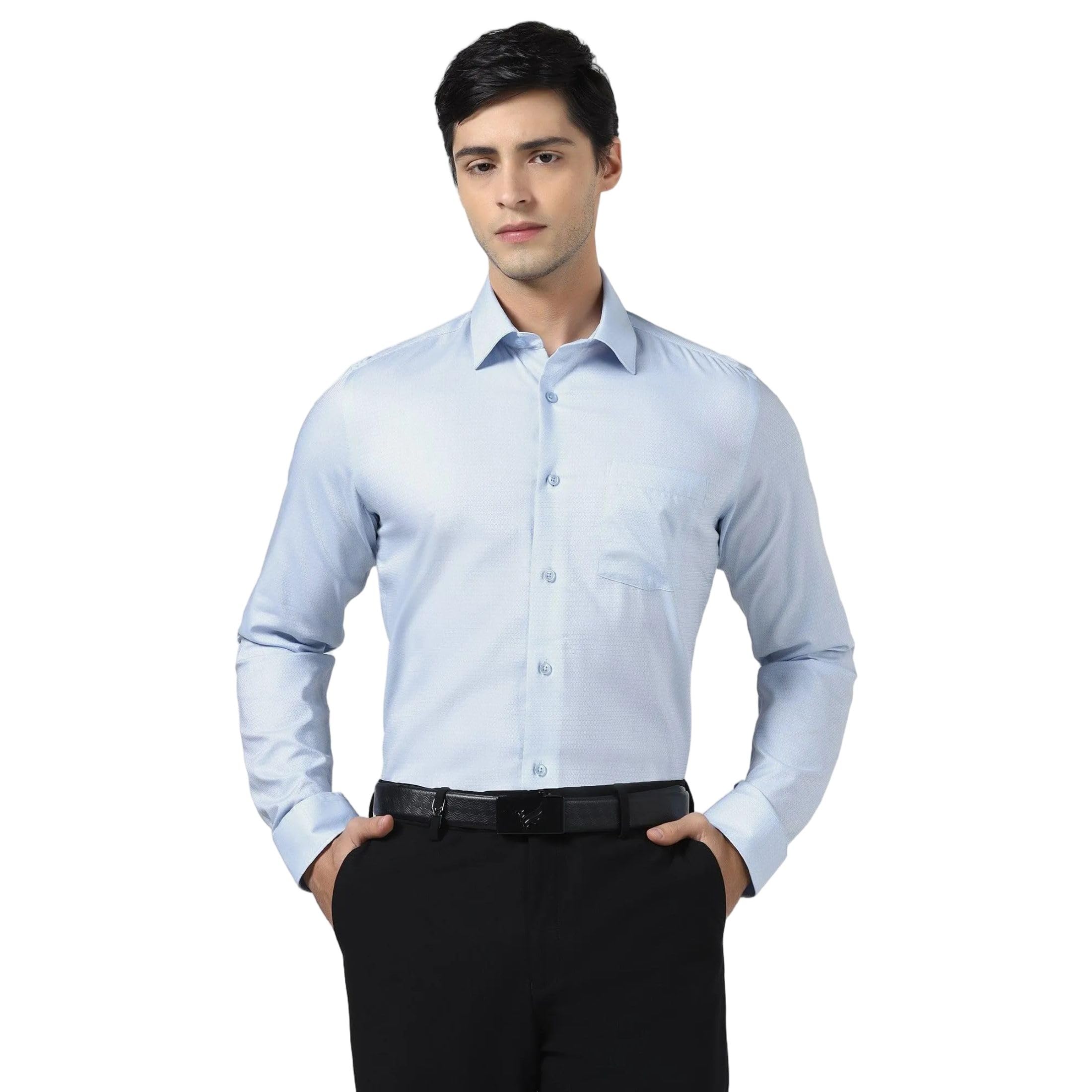 blackberrys Men's Cotton Solid Slim-Fit Formal Shirts-picture-53