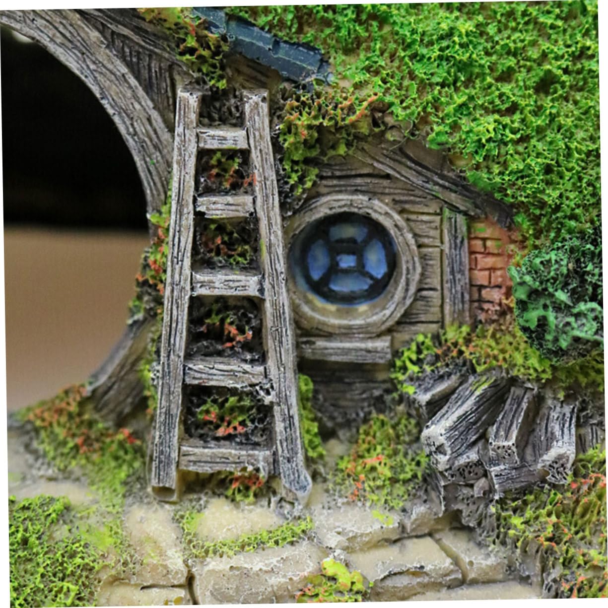 Toddmomy Decorazione per Acquario in Resina Simulata per Acquario d Acqua e Rifugio per Pesci Decorazione per Paesaggio per Rettili e Mini