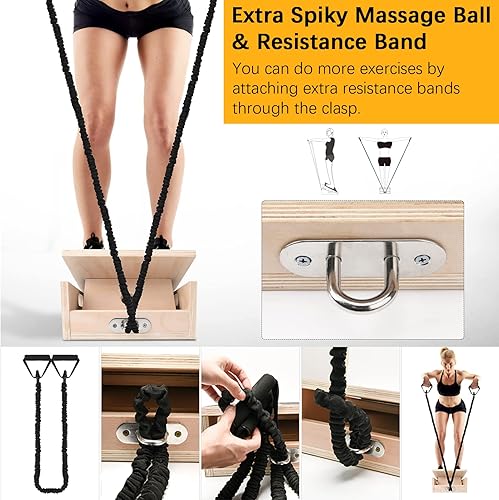 Miniatura 4 de Tabla inclinada profesional, tabla inclinada ajustable y estirador de pantorrillas, tabla inclinada para estiramiento de pantorrillas, tabla