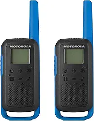 Motorola Solutions Rádio bidirecional T270 preto com embalagem dupla azul