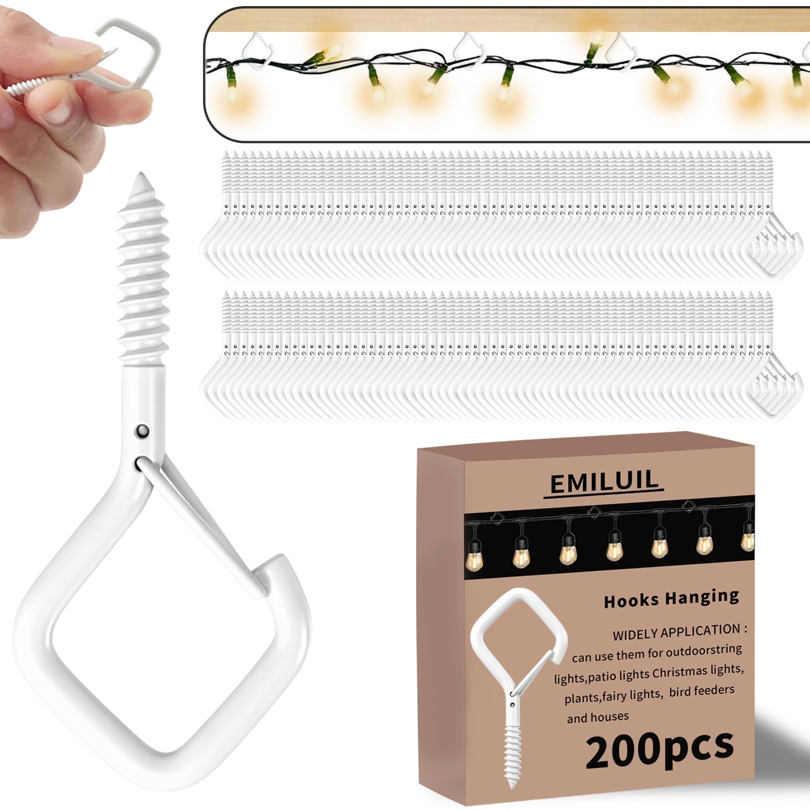Small Screw-In Hooks - 30 Pack -21 Small Screw-In Hooks - 30 Pack -21