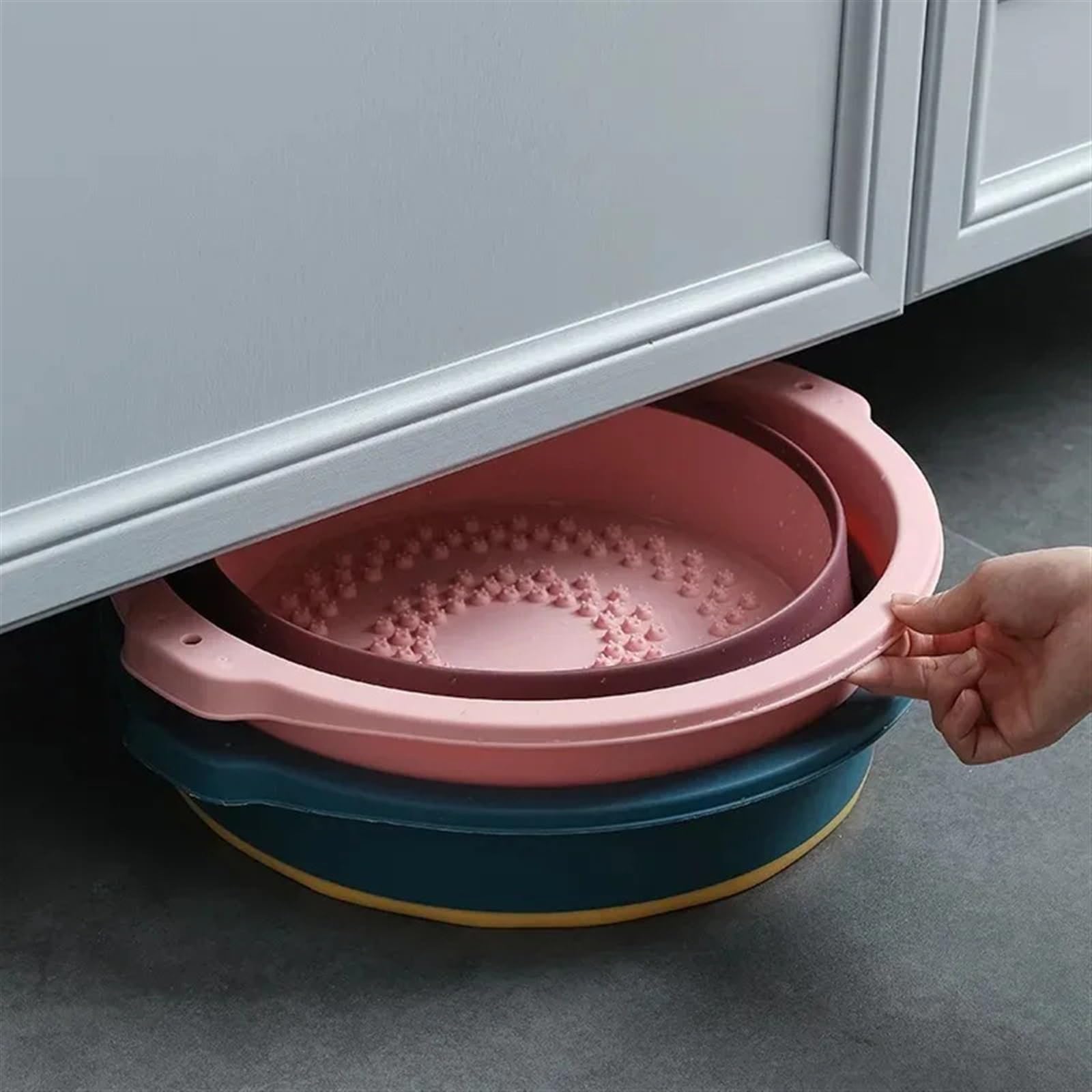 Secchio Pieghevole Per Piedi Secchio pieghevole for pediluvio Massaggio domestico for for